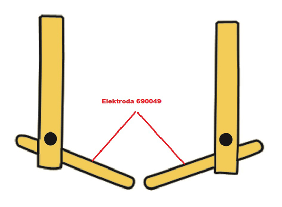 Obrázek z Elektroda pro čelisti XA2 Telwin 690049 
