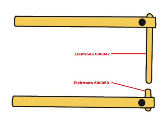 Obrázek z Elektroda pro čelisti XA6 Telwin 690047 